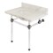 Fauceture 30X22 Marble Vanity Top W/ Acrylic Feet Combo, Marble/Chrome KVPB3030MA1 - alternate 1